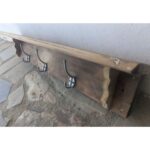 Perchero Horizontal Rustico, Madera, 3 Perchas - Imagen 3