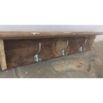 Perchero Horizontal Rustico, Madera, 3 Perchas - Imagen 5