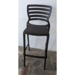 Taburete Alto, PVC, Con Respaldo - Imagen 3