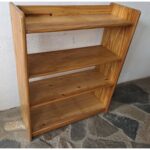 Mueble Estante Multiuso De Pino, Lustrado, 2 Estantes Regulables