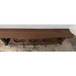 Perchero De Colgar De Roble, 4 Perchas, Con Estante - Imagen 3