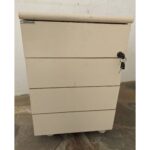Mueble Cajonero Rodante De Oficina, 4 Cajones, Con Llave - Imagen 3