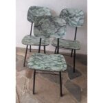 Silla De Hierro, Asiento Y Respaldo De Cármica