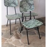 Silla De Hierro, Asiento Y Respaldo De Cármica - Imagen 2