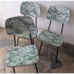 Silla De Hierro, Asiento Y Respaldo De Cármica - Imagen 3