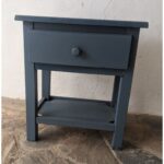 Mesa Auxiliar De Madera, 2 Niveles, 1 Cajón - Imagen 3