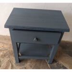 Mesa Auxiliar De Madera, 2 Niveles, 1 Cajón - Imagen 4