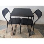 Juego Tipo Bar, Mesa + 2 Sillas De Hierro - Imagen 4