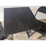Juego Tipo Bar, Mesa + 2 Sillas De Hierro - Imagen 5