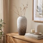 Jarrón De Cerámica Decorativo, Modelo Cónico - 13x23 Cm - Imagen 3