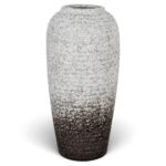Jarrón De Cerámica Decorativo, Modelo Cónico - 14,5x29 Cm