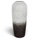 Jarrón De Cerámica Decorativo, Modelo Cónico - 15x36 Cm