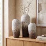 Set Jarrones De Cerámica Decorativo, Modelo Cónico - 3 Unidades - Imagen 3
