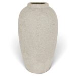 Jarrón De Cerámica Decorativo, Estilo Vasija - 15,5x30cm