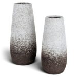 Set Jarrones/Floreros De Cerámica Decorativos - 2 Unidades